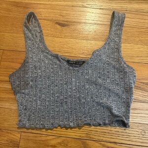 gray shein crop top size
